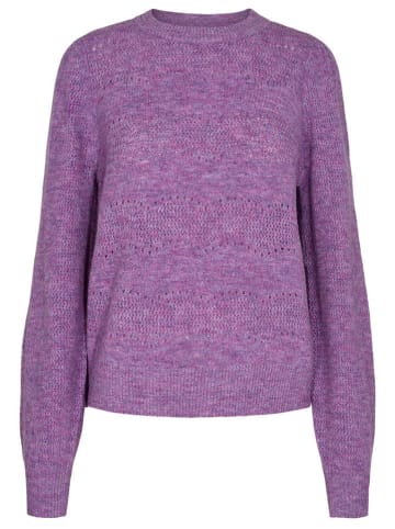 NÜMPH Sweter "Jinky" w kolorze fioletowym
