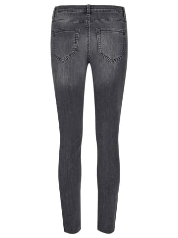 NÜMPH Spijkerbroek "Sidney" - skinny fit - donkergrijs