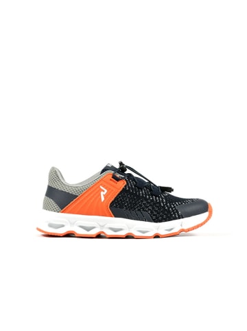 Richter Shoes Sneakersy w kolorze granatowo-pomarańczowym