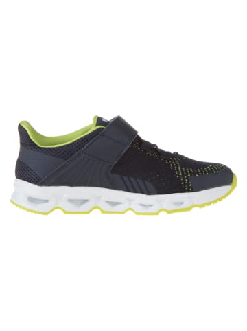 Richter Shoes Sneakersy w kolorze granatowo-limonkowym
