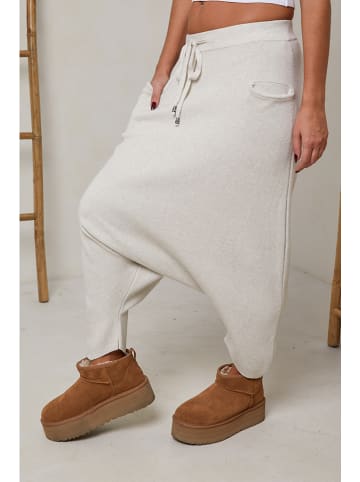 Plus Size Company Spodnie "Ardun" w kolorze kremowym