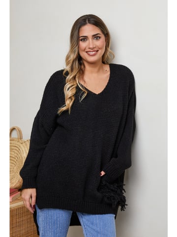 Plus Size Company Sweter "Coralis" w kolorze czarnym