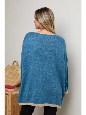 Plus Size Company Sweter "Corry" w kolorze niebieskim