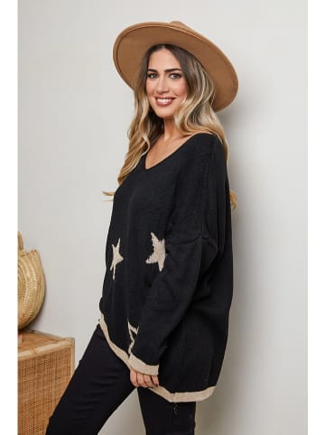 Plus Size Company Sweter "Corry" w kolorze czarnym