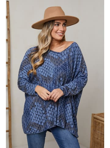 Plus Size Company Sweter "Every" w kolorze niebieskim