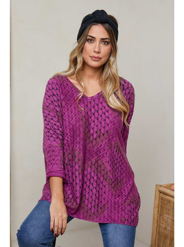 Plus Size Company Sweter "Every" w kolorze różowym