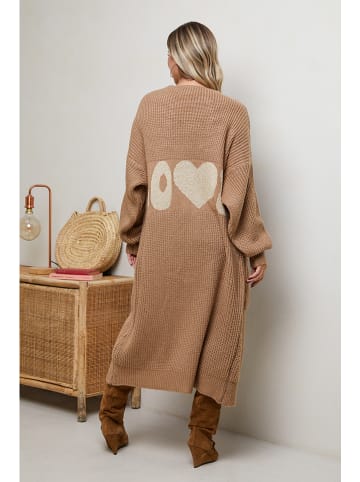 Plus Size Company Cardigan "Finley" in Camel