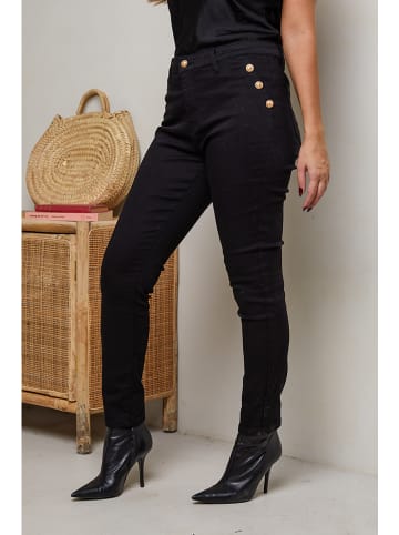 Plus Size Company Spodnie "Macha" w kolorze czarnym