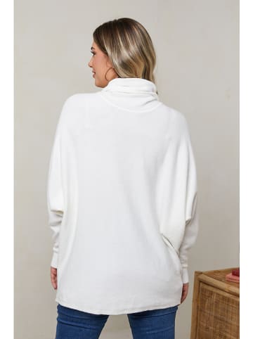 Plus Size Company Rollkragenpullover "Milla" in Weiß
