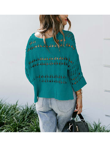 LA Angels Sweter w kolorze turkusowym