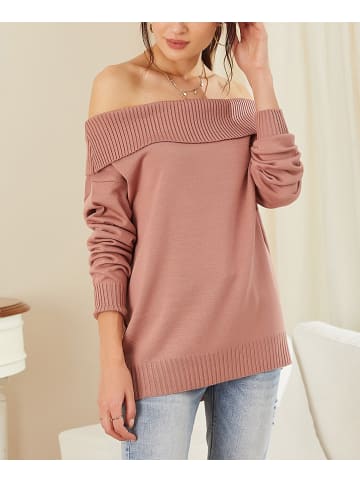 LA Angels Sweter w kolorze jasnoróżowym