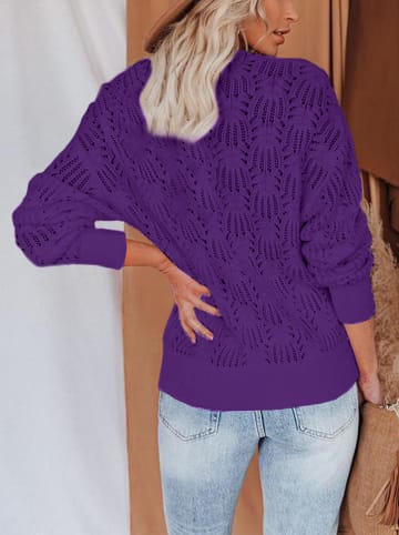 LA Angels Sweter w kolorze fioletowym