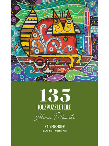 HCM 135tlg. Holzpuzzle "Eine Katze auf See" - ab 12 Jahren