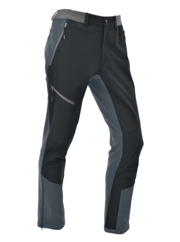 Maul Sport Softshellhose "Balmhorn" in Schwarz/ Grau