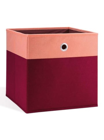 Remember Aufbewahrungsbox "Rosalie" in Rosa/ Bordeaux - (B)32 x (H)32 x (T)32 cm