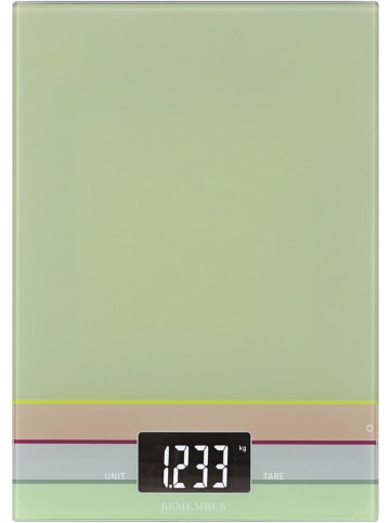 Remember Keukenweegschaal "Verdura" groen - (B)21 x (H)2 x (D)29,2 cm