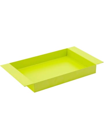 Remember Tablett "Lime" in Limette - (L)32,5 x (B)18 x (H)3,5 cm