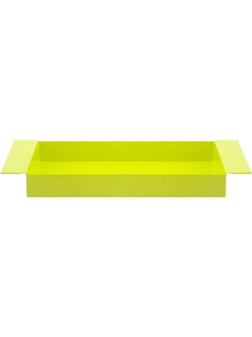 Remember Tablett "Lime" in Limette - (L)32,5 x (B)18 x (H)3,5 cm