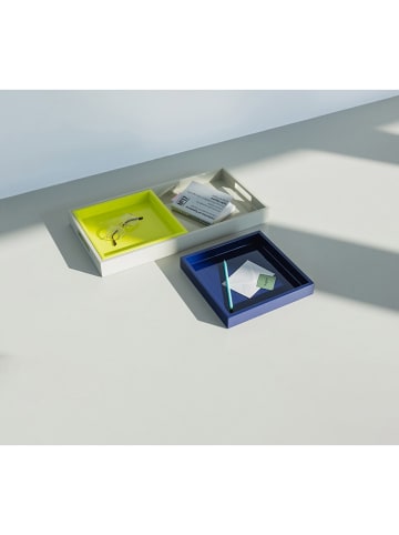 Remember 3-delige set: dienbladen "Trias" groen/donkerblauw/lichtgrijs