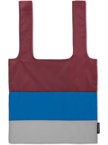 Remember Shopper "Ava" bordeaux/blauw - (L)69 x (B)42,4 cm