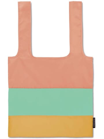 Remember Shopper "Ria" w kolorze pomarańczowo-zielonym - 69 x 42,4 cm