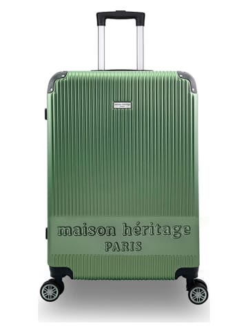 maison héritage PARIS Hardcase-trolley "Dauphine" groen - (B)33 x (H)50 x (D)21 cm