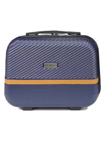 maison héritage PARIS Beautycase "Opera" donkerblauw - (B)30 x (H)23 x (D)16 cm