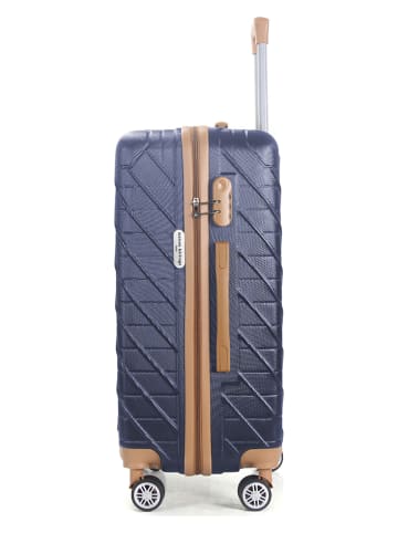 maison héritage PARIS Hardcase-Trolley "Saint Germain" in Dunkelblau - (B)34 x (H)55 x (T)22 cm