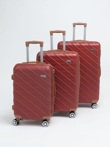 maison héritage PARIS 3-delige trolley-set "Saint Germain" bruin