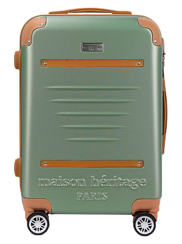 maison héritage PARIS Hardcase-trolley "Trocadero" groen - (B)40 x (H)65 x (D)25 cm