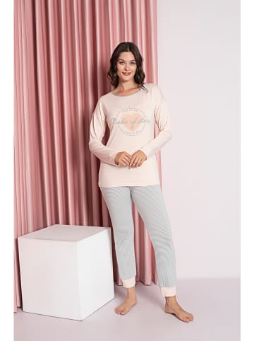 Confeo Pyjama in Rosa/ Grau