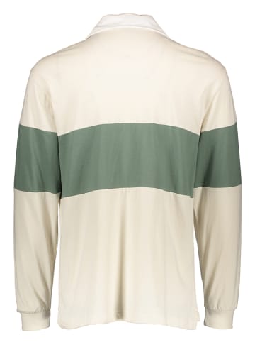 GAP Koszulka polo w kolorze oliwkowo-kremowym