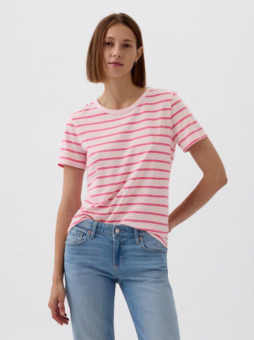 GAP Shirt in Pink/ Weiß