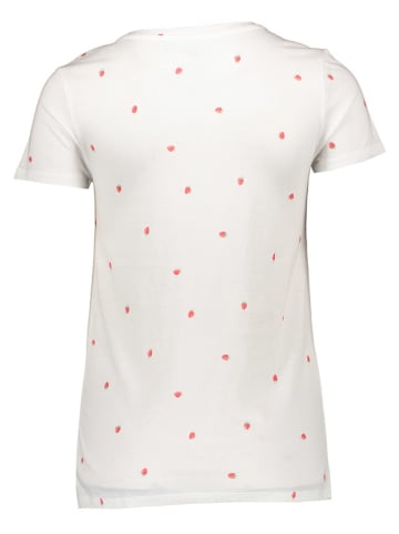 GAP Shirt in Weiß/ Rot
