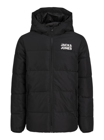 JACK & JONES Junior Doorgestikte jas "Ken" zwart