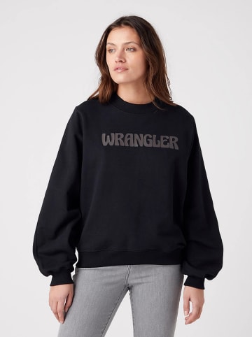 Wrangler Sweatshirt in Schwarz