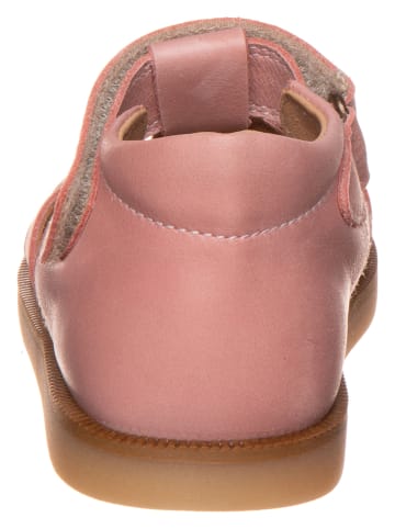 POM POM Leder-Halbsandalen in Rosa