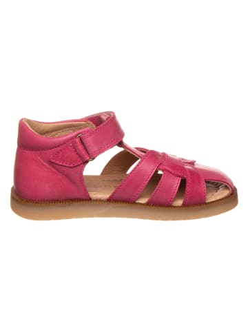 POM POM Leren enkelsandalen roze