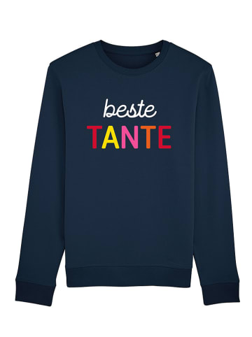 WOOOP Sweatshirt "Beste Tante" in Dunkelblau