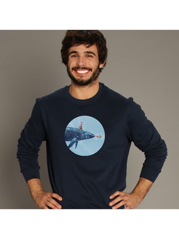 WOOOP Sweatshirt "Part whale" in Dunkelblau