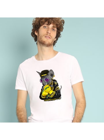 WOOOP Shirt "Boxing cat siamese" wit