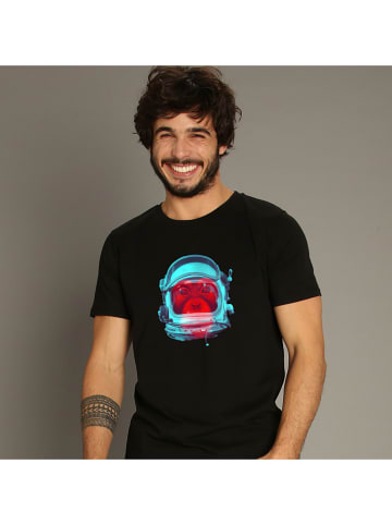 WOOOP Koszulka "Space monkey" w kolorze czarnym