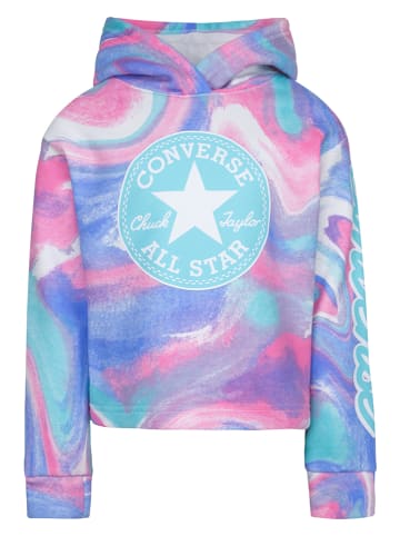 Hoodie in Lila/ Hellblau
