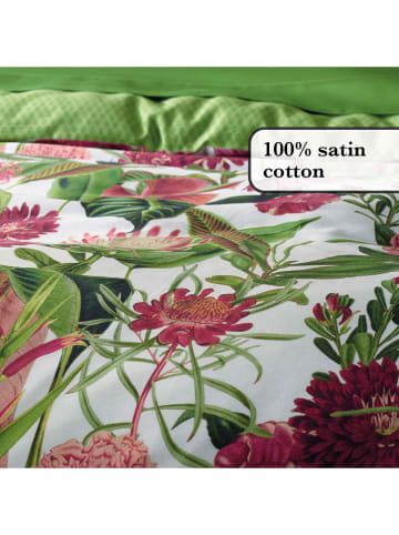 CXL by Christian Lacroix Satin-Kissenbezug in Grün/ Bunt