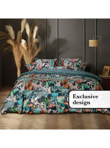 CXL by Christian Lacroix Satynowa poszwa w kolorze granatowym na kołdrę