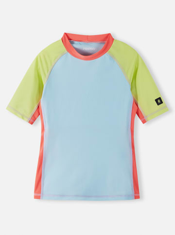 Reima Badeshirt "Joonia" in Hellblau/ Grün/ Orange