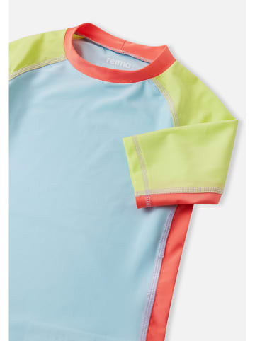 Reima Koszulka kąpielowa "Joonia" w kolorze błękitno-pomarańczowo-zielonym