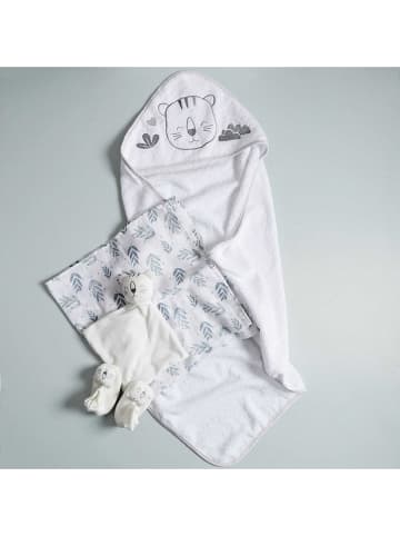 The Home Deco Kids 4-delige pasgeborenenset "Tijger" wit
