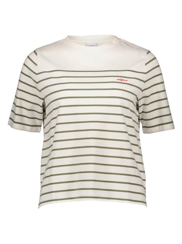 LASCANA Shirt in Weiß/ Grün