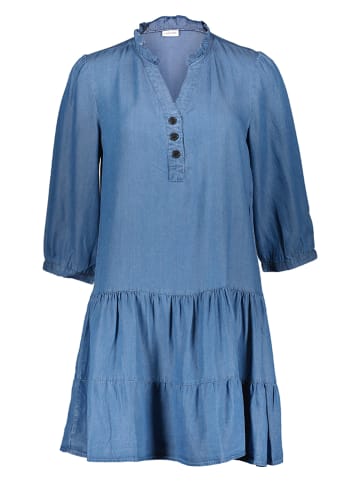 LASCANA Sukienka dżinsowa w kolorze niebieskim